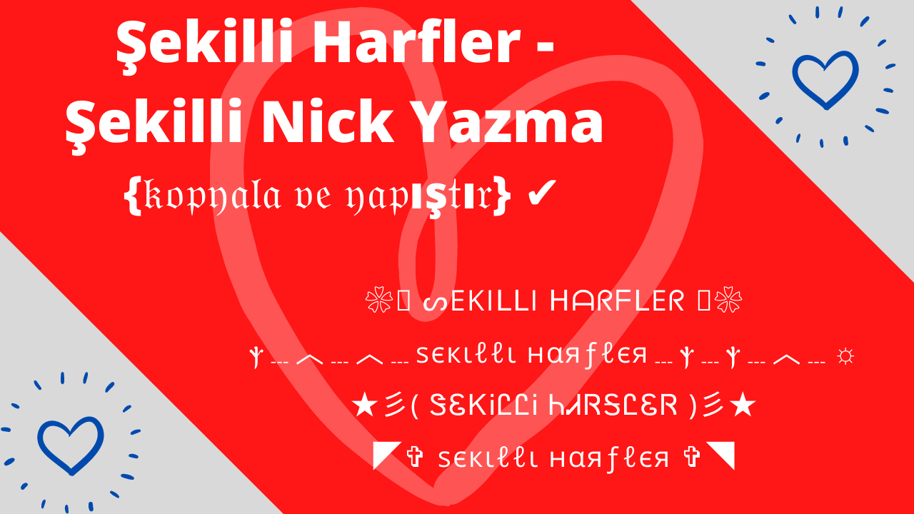 Şekilli Harfler